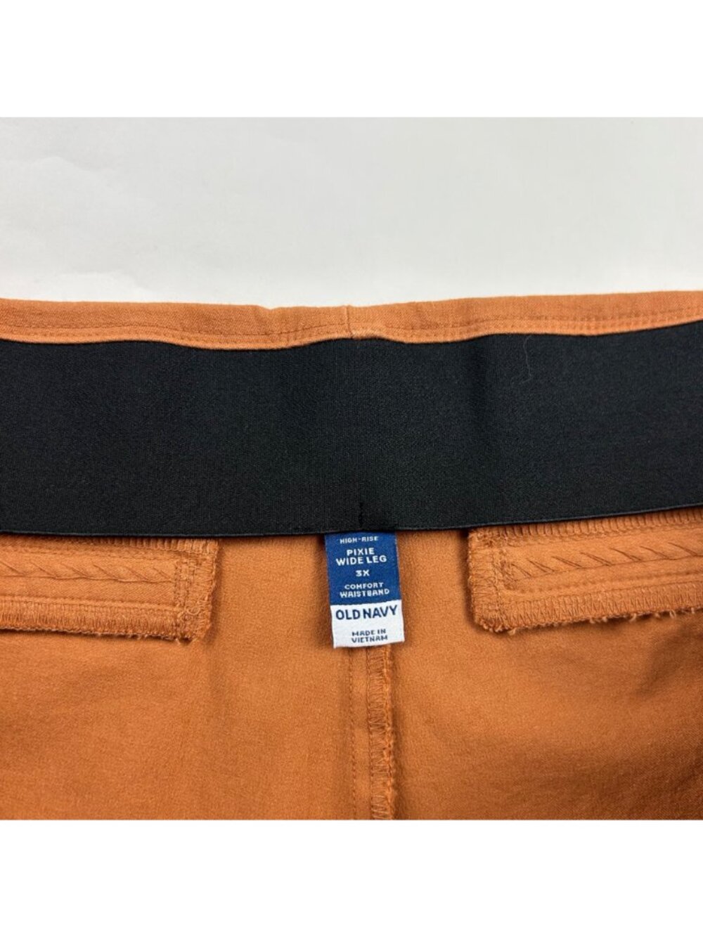 Old Navy Soft Bronze Stretch Canvas High Rise Wide Leg Pixie Pant 3X - Picture 5 of 8